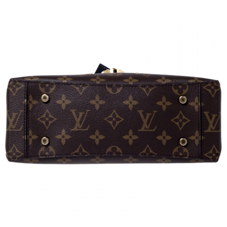 Pre Owned Louis Vuitton Monogram Canvas and Leather One Handle Flap MM Bag