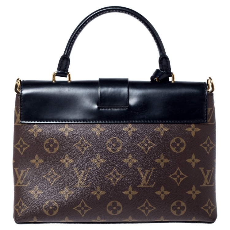 Pre Owned Louis Vuitton Monogram Canvas and Leather One Handle Flap MM Bag
