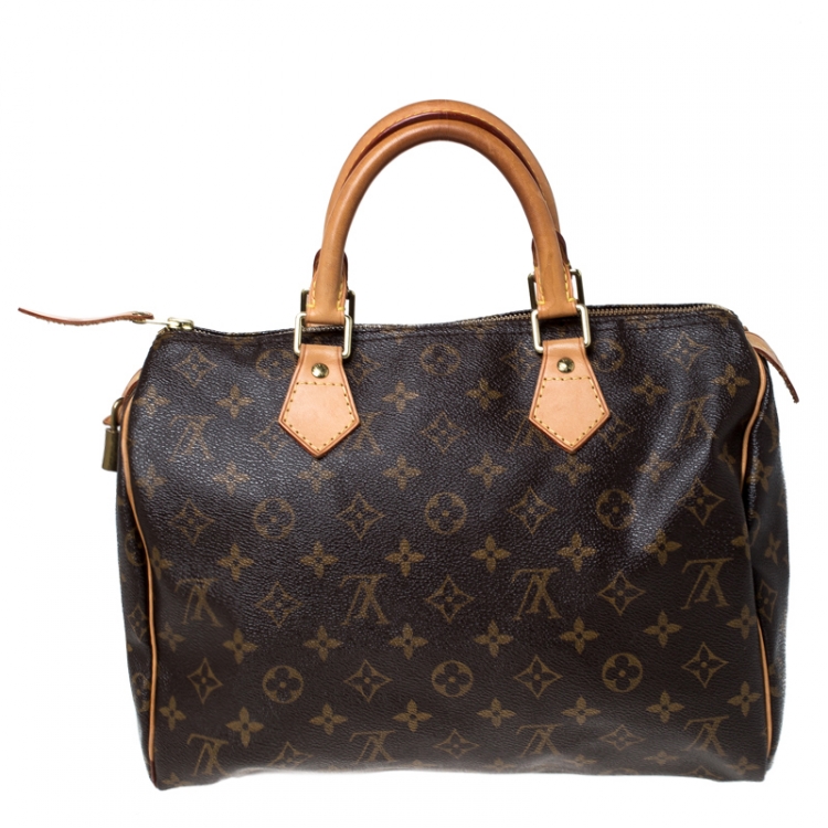 Pre Owned Louis Vuitton Monogram Canvas Speedy 30 Bag