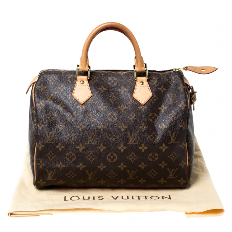 Pre Owned Louis Vuitton Monogram Canvas Speedy 30 Bag