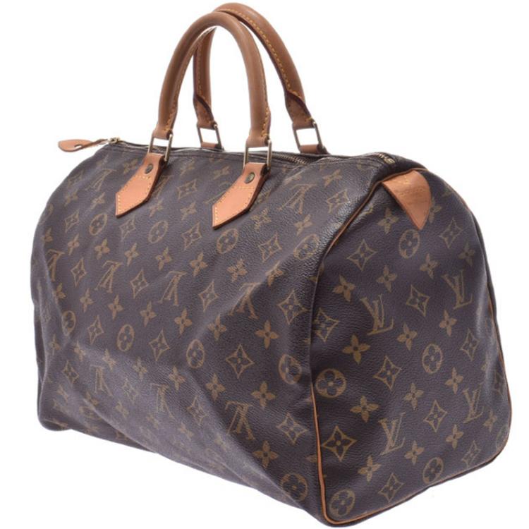 Pre Owned Louis Vuitton Monogram Canvas Speedy 35 Bag