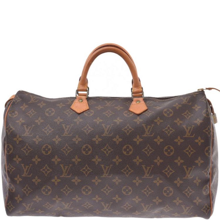 Pre Owned Louis Vuitton Monogram Canvas Speedy 40 Bag