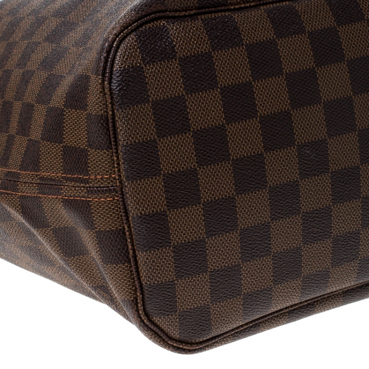 Pre Owned Louis Vuitton Damier Ebene Canvas Neverfull MM Bag
