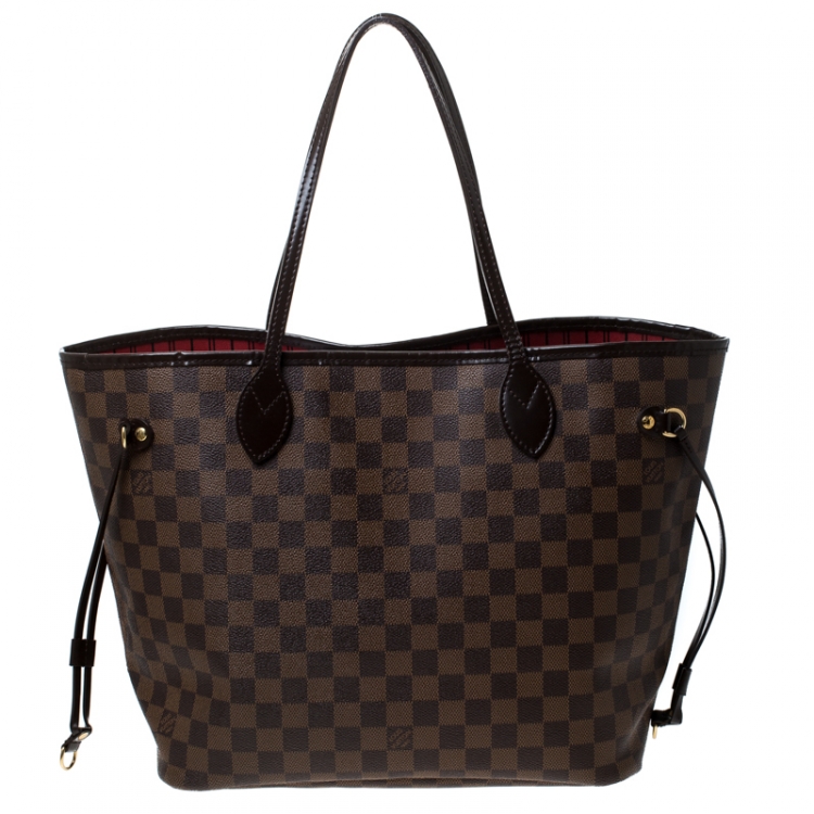 Pre Owned Louis Vuitton Damier Ebene Canvas Neverfull MM Bag