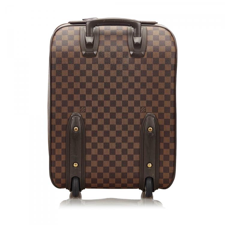 Pre Owned Louis Vuitton Damier Ebene Canvas Pegase 45