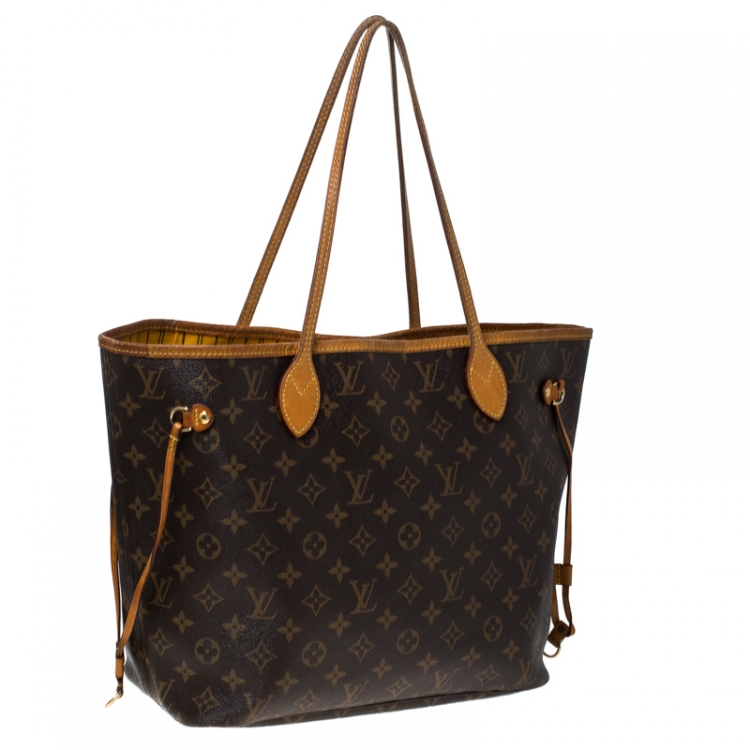 Pre Owned Louis Vuitton Monogram Canvas Neverfull MM Bag