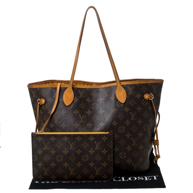Pre Owned Louis Vuitton Monogram Canvas Neverfull MM Bag