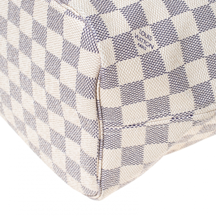 Pre Owned Louis Vuitton Damier Azur Canvas Neverfull MM Bag