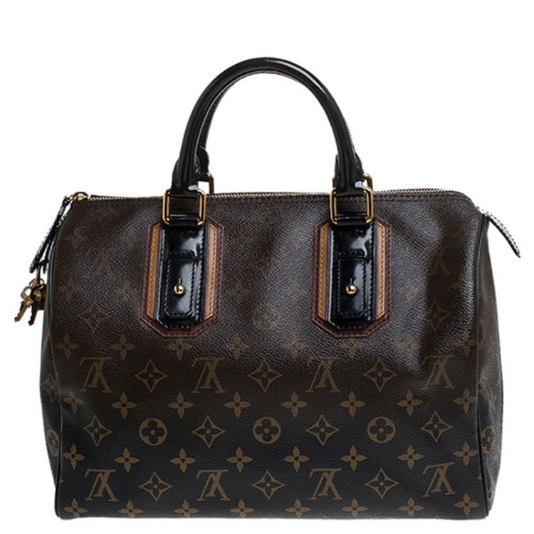 Pre Owned Louis Vuitton Monogram Canvas Limited Edition Mirage Speedy 30 Bag