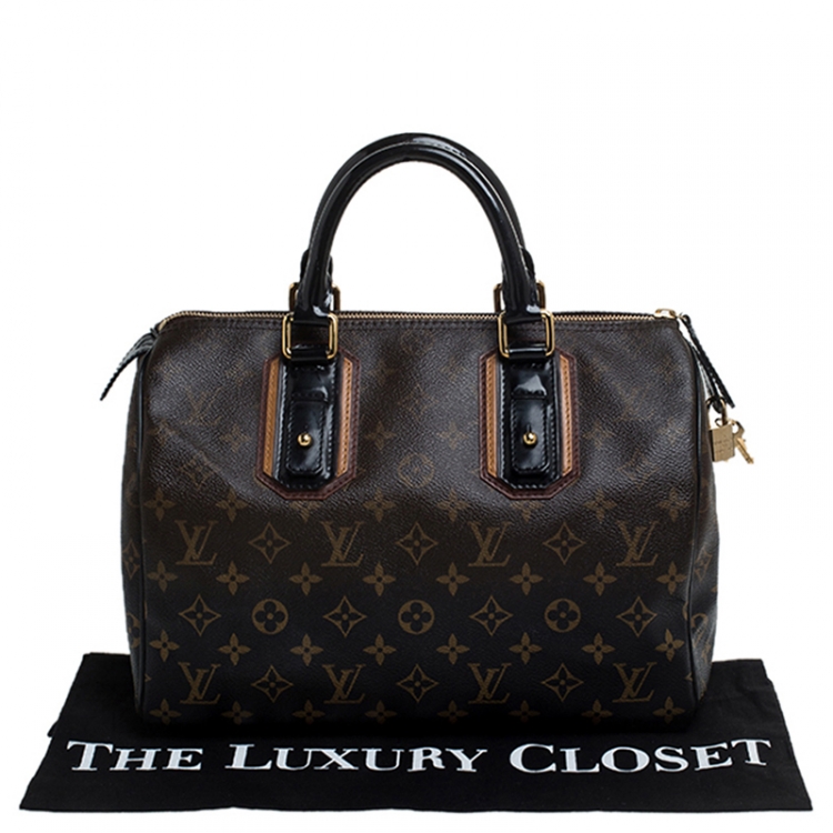 Pre Owned Louis Vuitton Monogram Canvas Limited Edition Mirage Speedy 30 Bag