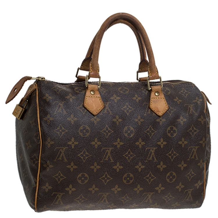 Pre Owned Louis Vuitton Monogram Canvas Speedy 30 Bag