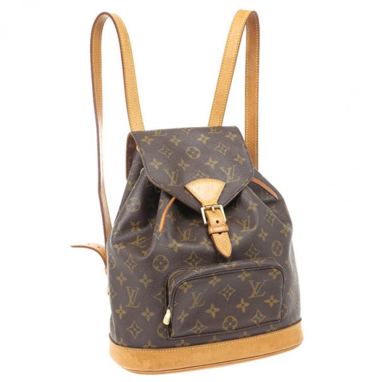 Pre Owned Louis Vuitton Monogram Montsouris MM Backpack