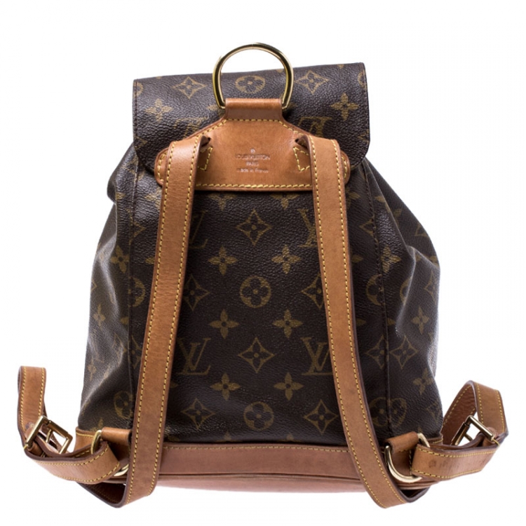 Pre Owned Louis Vuitton Monogram Canvas Montsouris Backpack MM Bag