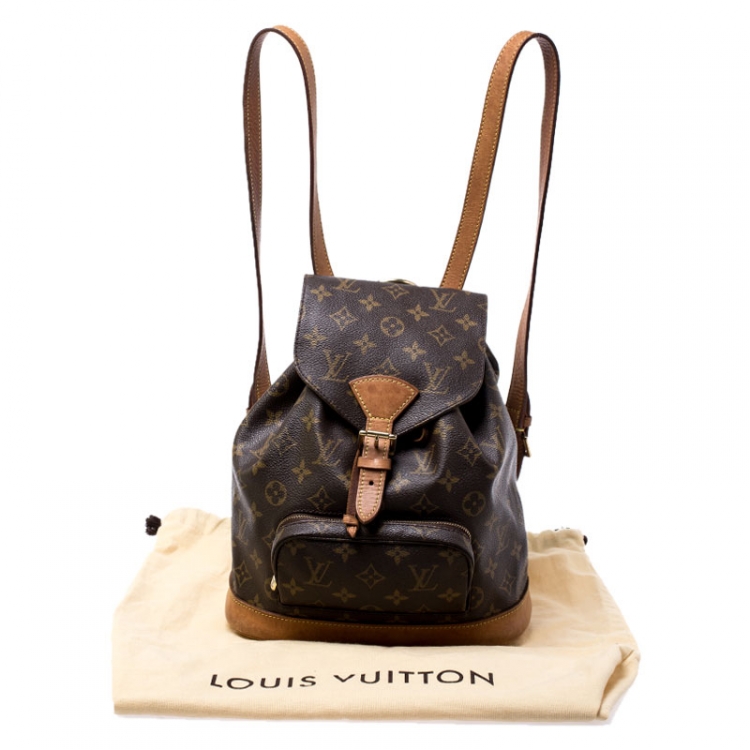 Pre Owned Louis Vuitton Monogram Canvas Montsouris Backpack MM Bag