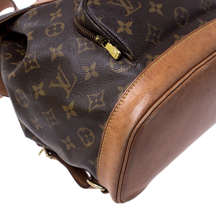 Pre Owned Louis Vuitton Monogram Canvas Montsouris Backpack MM Bag