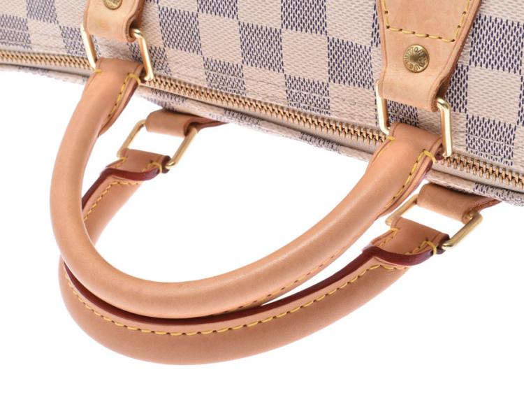 Pre Owned Louis Vuitton Damier Azur Canvas Speedy 30 Bag