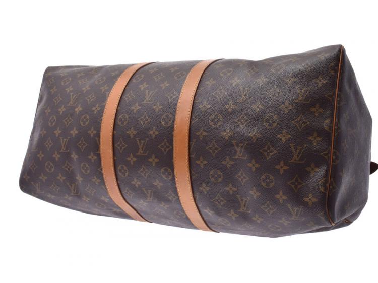 Pre Owned Louis Vuitton Monogram Canvas Keepall 55 Bag