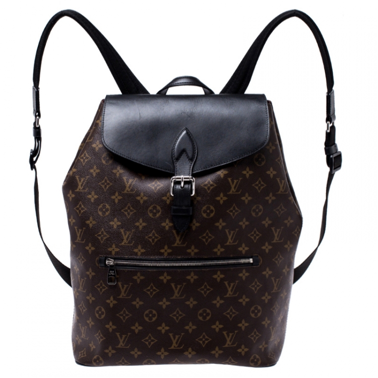 Preowned Louis Vuitton Monogram Macassar Canvas Palk Backpack Bag -  ($2,165) ❤ liked on Polyvore feat…