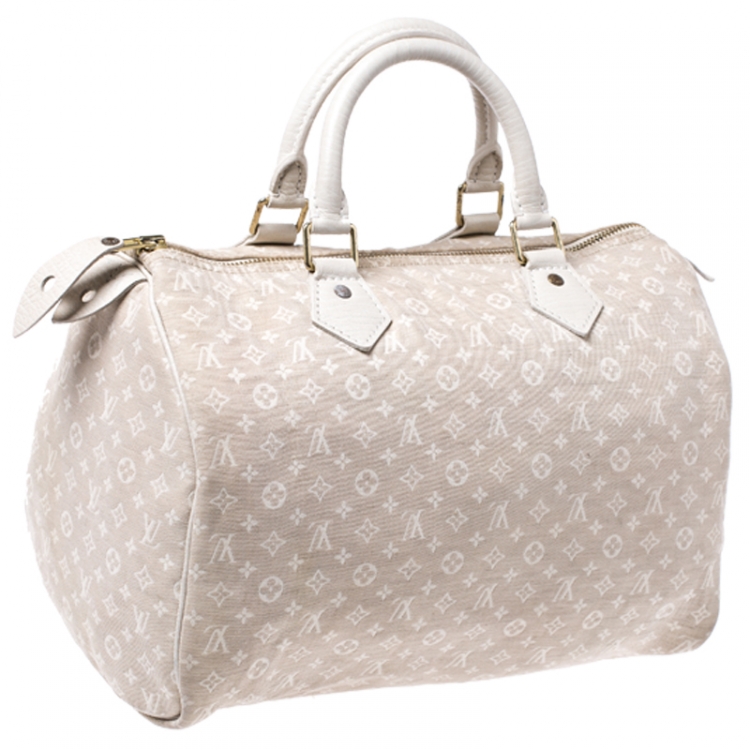 مملوكة مسبقًا Louis Vuitton Dune Monogram Mini Lin Speedy 30 Bag