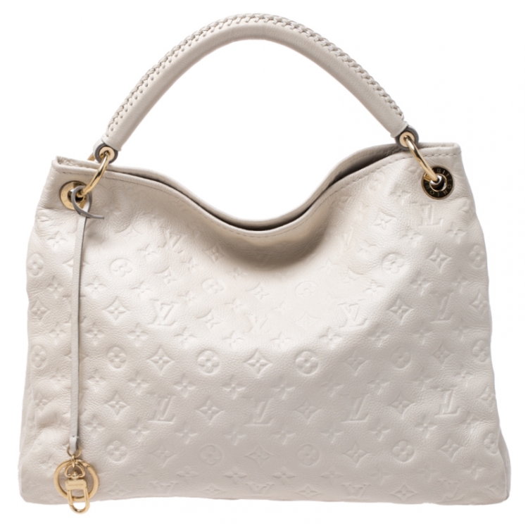 Handbags Louis Vuitton Artsy mm Monogram Empreinte Leather Beige Hobo