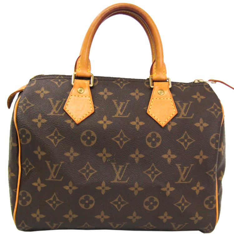 Pre Owned Louis Vuitton Monogram Canvas Speedy 25 Bag