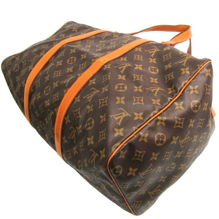 Shop for Louis Vuitton Monogram Canvas Leather Sac Souple 45 cm Duffle Bag  - Shipped from USA
