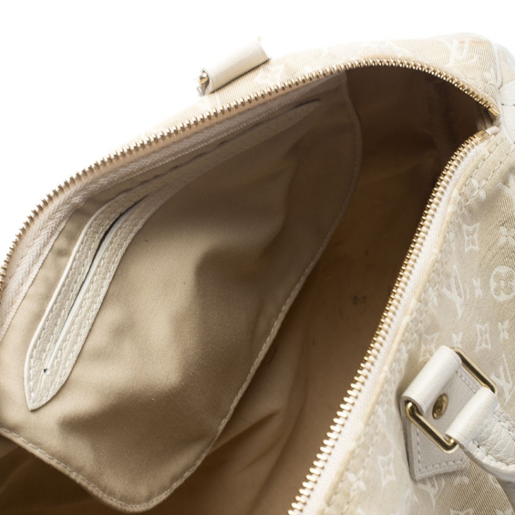 Pre Owned Louis Vuitton Dune Monogram Mini Lin Speedy 30 Bag