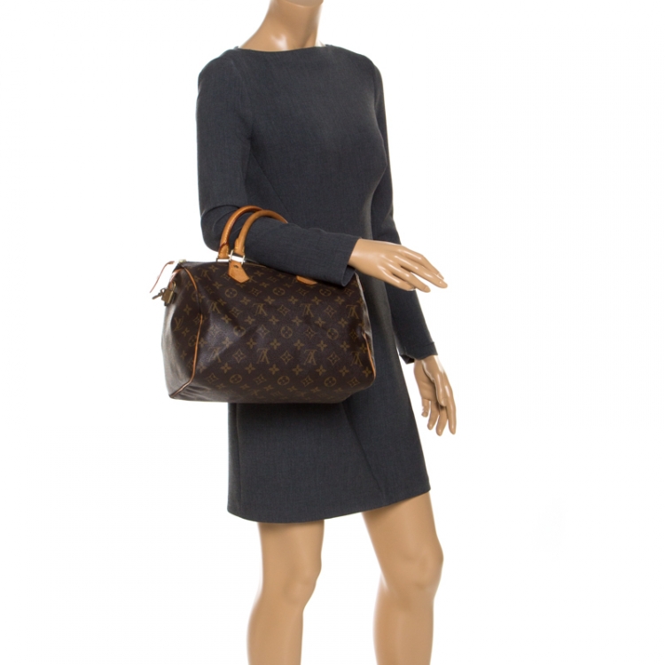 Pre Owned Louis Vuitton Monogram Canvas Speedy 30 Bag