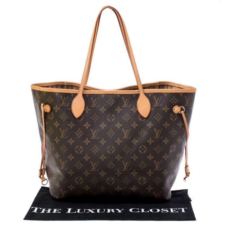 Pre Owned Louis Vuitton Monogram Canvas Neverfull MM Bag