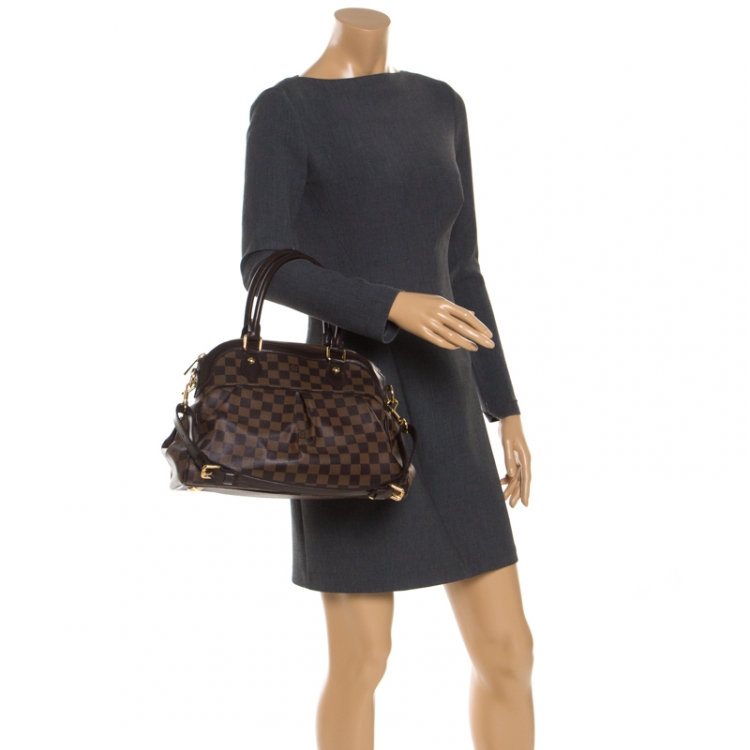 Louis Vuitton Damier Ebene Trevi PM - Brown Handle Bags, Handbags