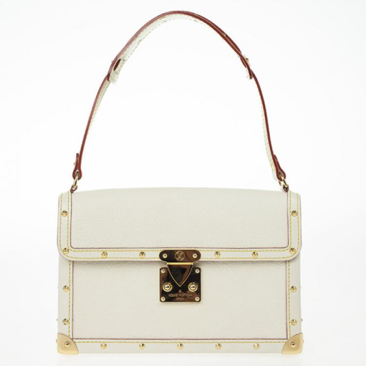LOUIS VUITTON Suhali L'aimable Leather Shoulder Bag Off White