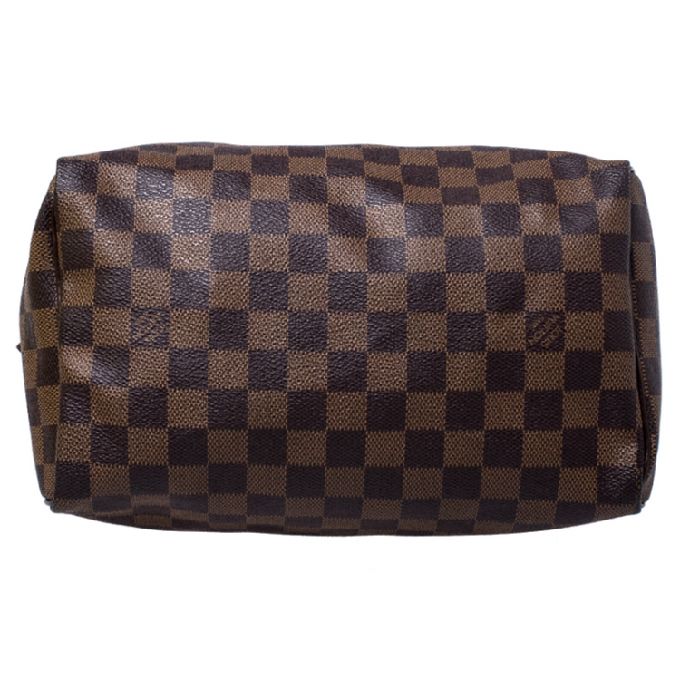 Pre Owned Louis Vuitton Damier Ebene Canvas Speedy 25 Bag