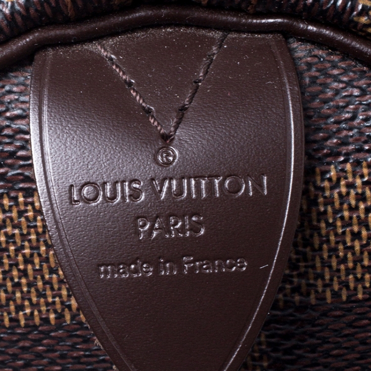 Pre Owned Louis Vuitton Damier Ebene Canvas Speedy 25 Bag