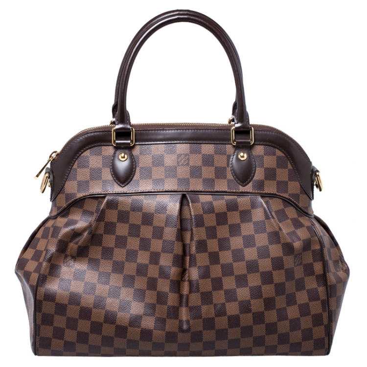 Authentic Louis Vuitton Damier Ebene Canvas Trevi GM Shoulder Bag