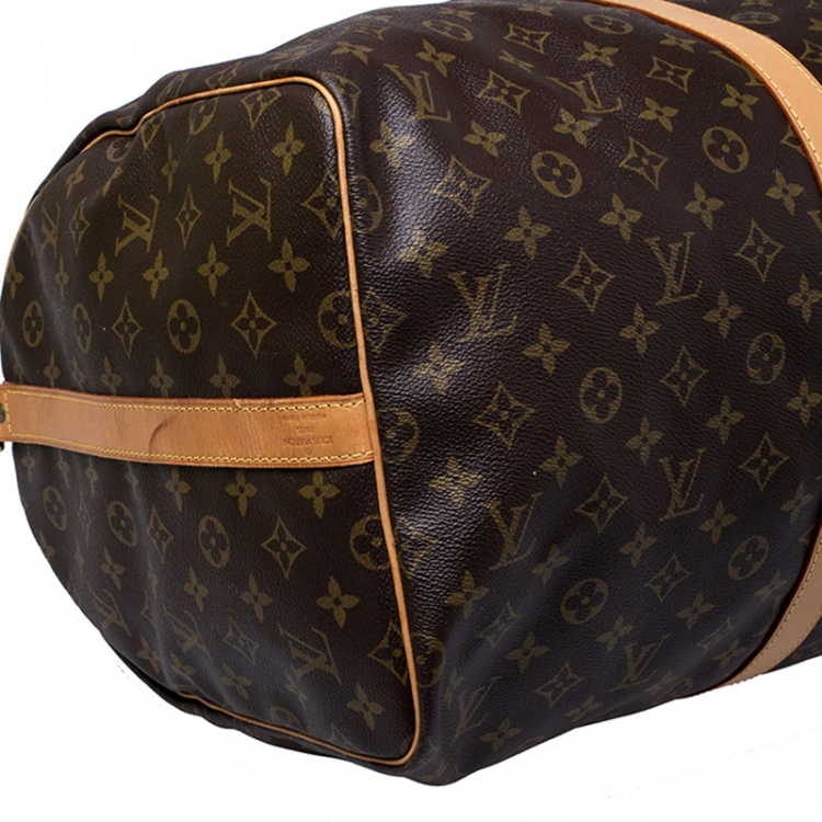 Pre Owned Louis Vuitton Monogram Canvas Keepall 55 Bandouliere Bag