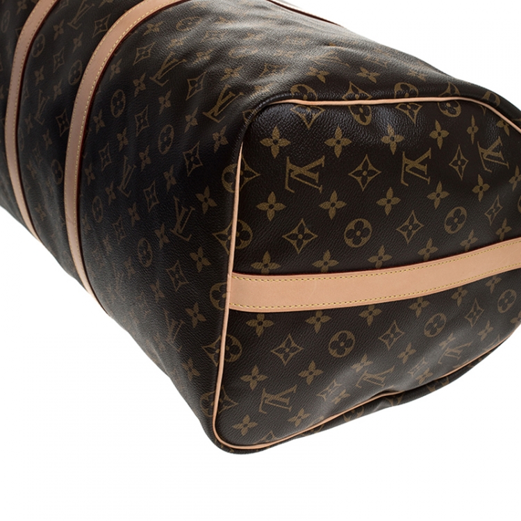 Pre Owned Louis Vuitton Monogram Canvas Keepall 55 Bag