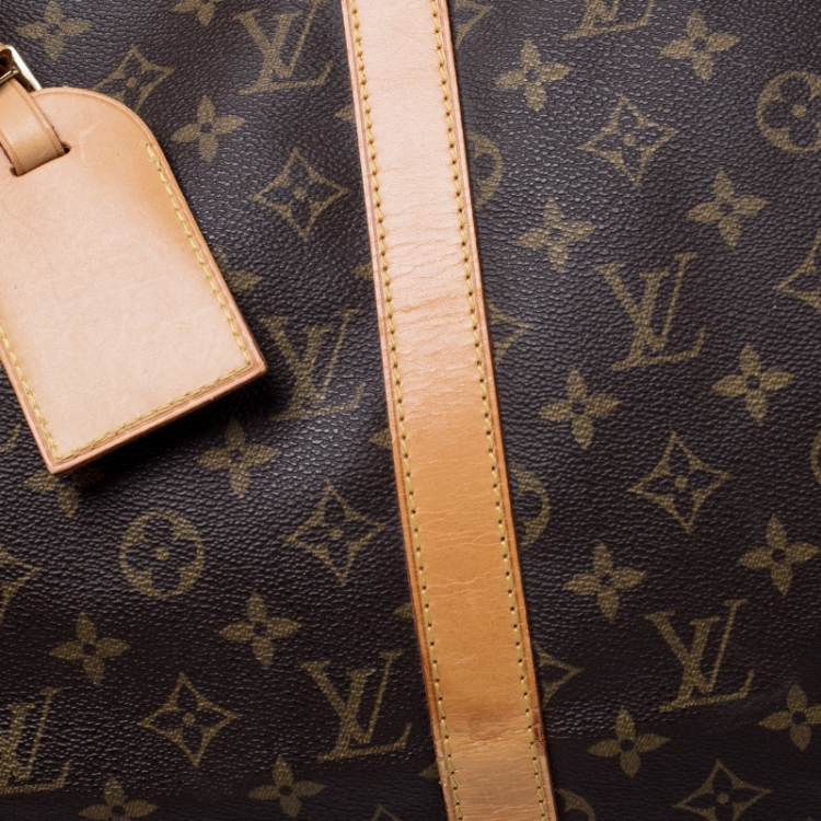 Pre Owned Louis Vuitton Monogram Canvas Keepall 50 Bandouliere Bag