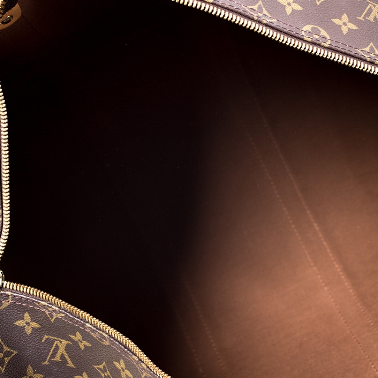 Pre Owned Louis Vuitton Monogram Canvas Keepall 50 Bandouliere Bag