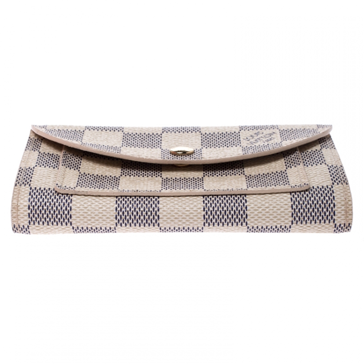 Pre Owned Louis Vuitton Damier Azur Pochette Solo Belt Bag