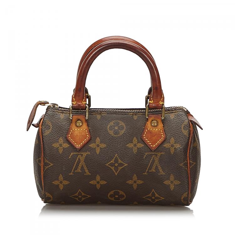 Pre Owned Louis Vuitton Monogram Canvas Mini Speedy HL Bag