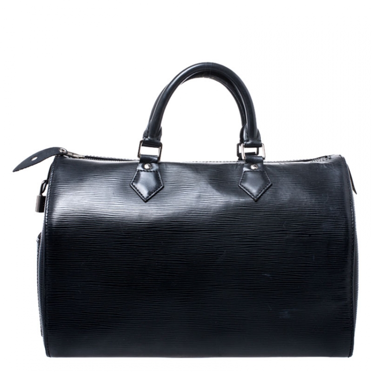 مملوكة مسبقًا Louis Vuitton Black Epi Leather Speedy 30 Bag