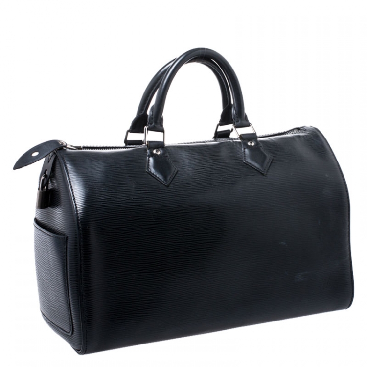 مملوكة مسبقًا Louis Vuitton Black Epi Leather Speedy 30 Bag