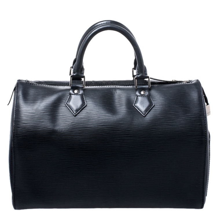مملوكة مسبقًا Louis Vuitton Black Epi Leather Speedy 30 Bag