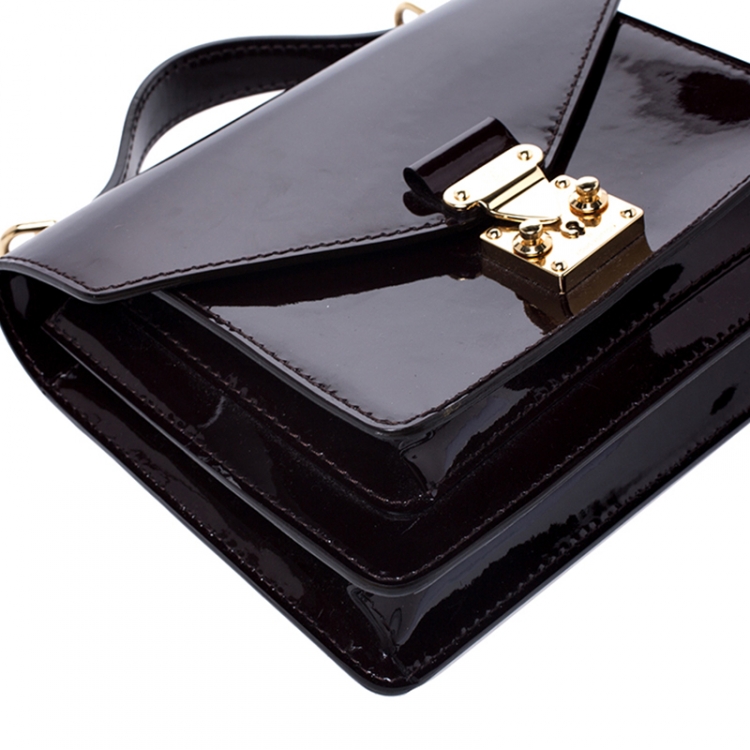 Pre Owned Louis Vuitton Amarante Vernis Monceau BB Bag