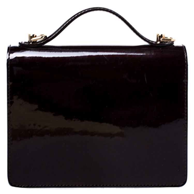 Pre Owned Louis Vuitton Amarante Vernis Monceau BB Bag