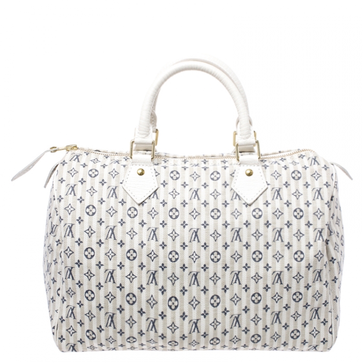 Preowned Authentic Louis Vuitton Monogram Min Lin Croisette Speedy 30  Handle Bag