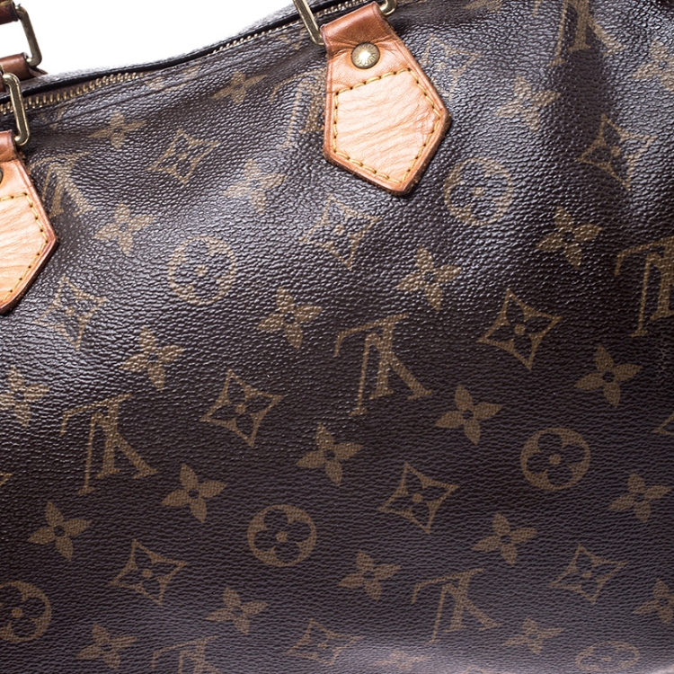 Pre Owned Louis Vuitton Monogram Canvas Speedy 35 Bag