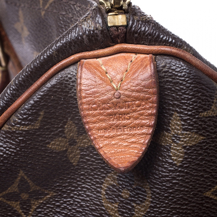 Pre Owned Louis Vuitton Monogram Canvas Speedy 35 Bag