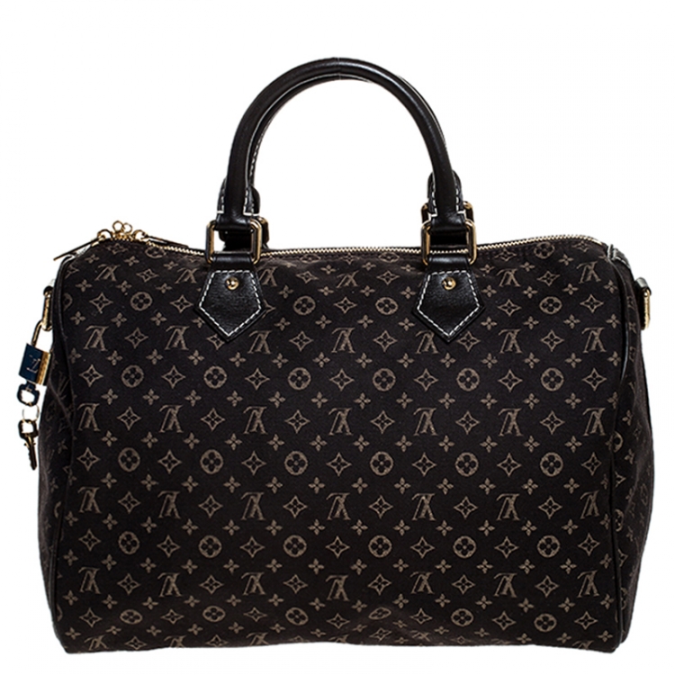 مملوكة مسبقًا Louis Vuitton Fusain Monogram Idylle Canvas Bandouliere Speedy 30 Bag      
