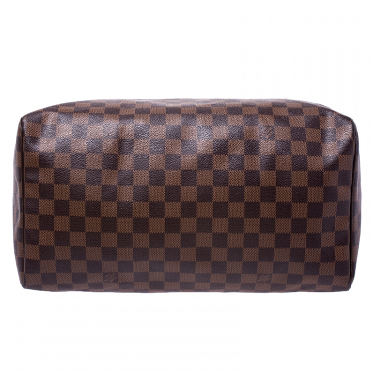 Pre Owned Louis Vuitton Damier Ebene Canvas Speedy 35 Bag